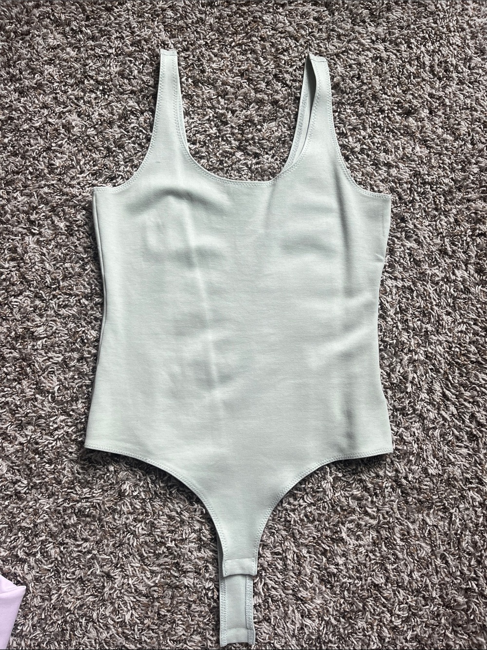 Shinestar Womens/Junior Scoop Neck One-Piece Bodysuit in Mint Green